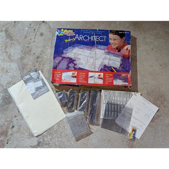 Young Architect 3D Design and Building Architect Set 2001 Edition - Picture 2 of 5